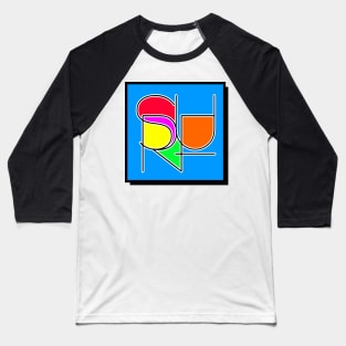 Surf Abstract Baseball T-Shirt